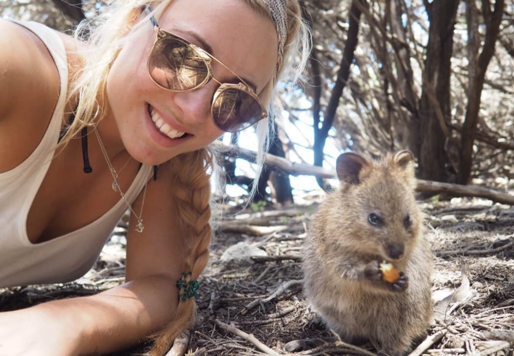 One of the best Things To Do On Your Trip To Australia: get a quokka selfie!
